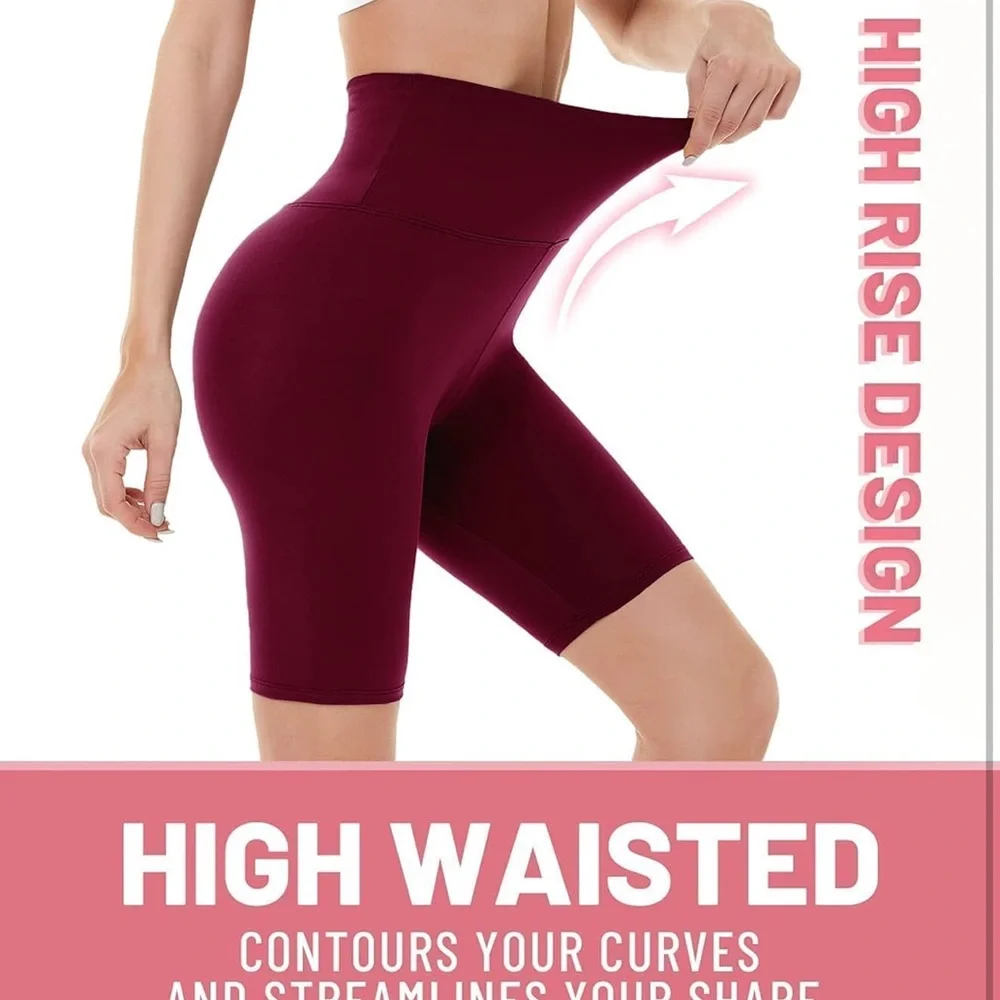 CAMPSNAIL 4 Pack Biker Shorts for Women High Waist - Picture 2 of 7